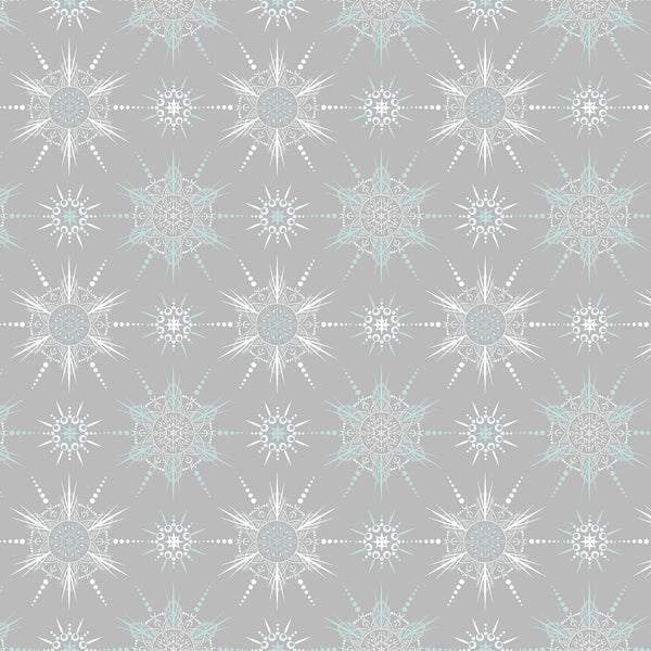 Nordic Solstice Runed Solstice Winter Slate - 108" Wide Backing Fabric - 10642-C - 3 YARD CUT - Andover Fabrics, quilting