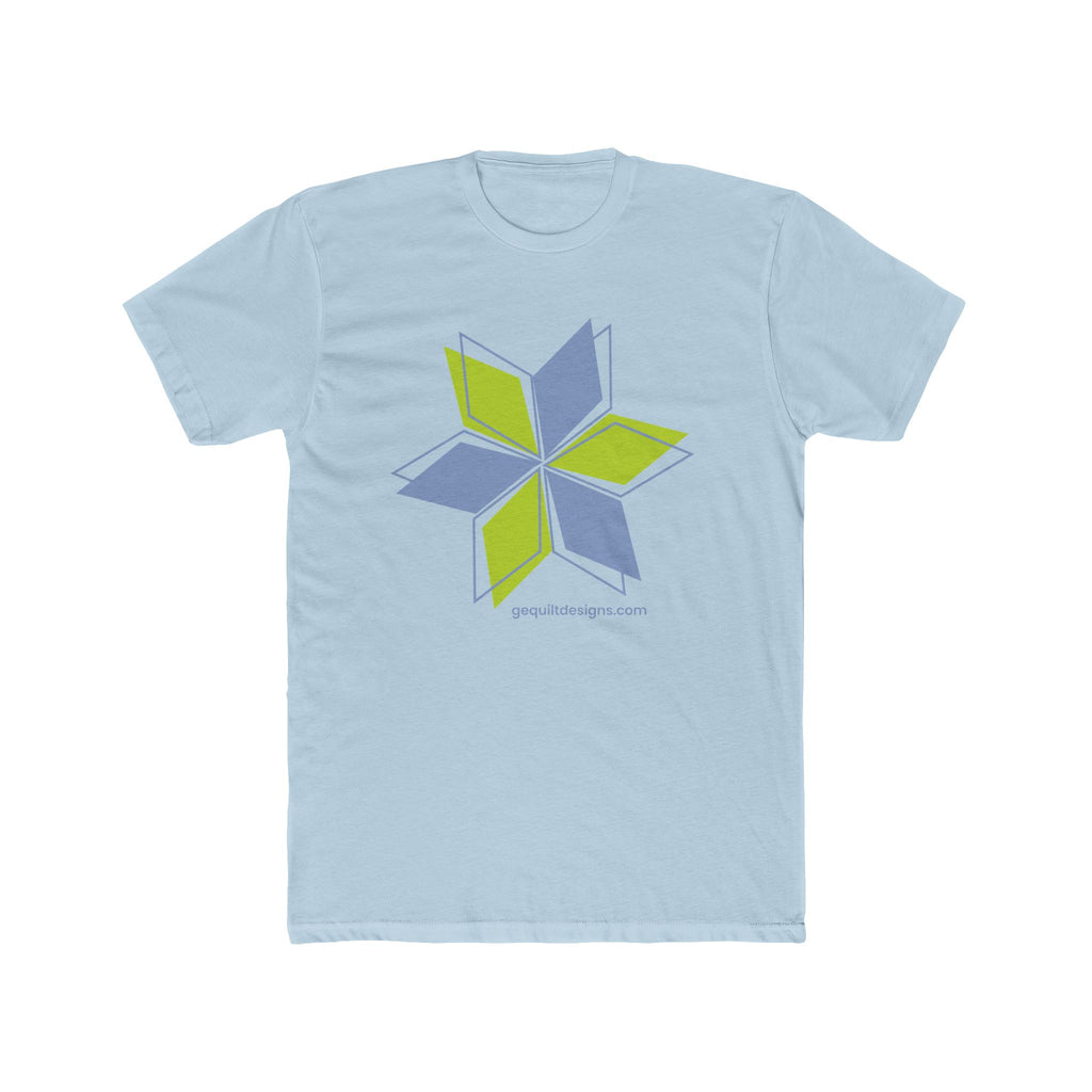 GE Designs Star Unisex Tee T-Shirt Printify Solid Light Blue S