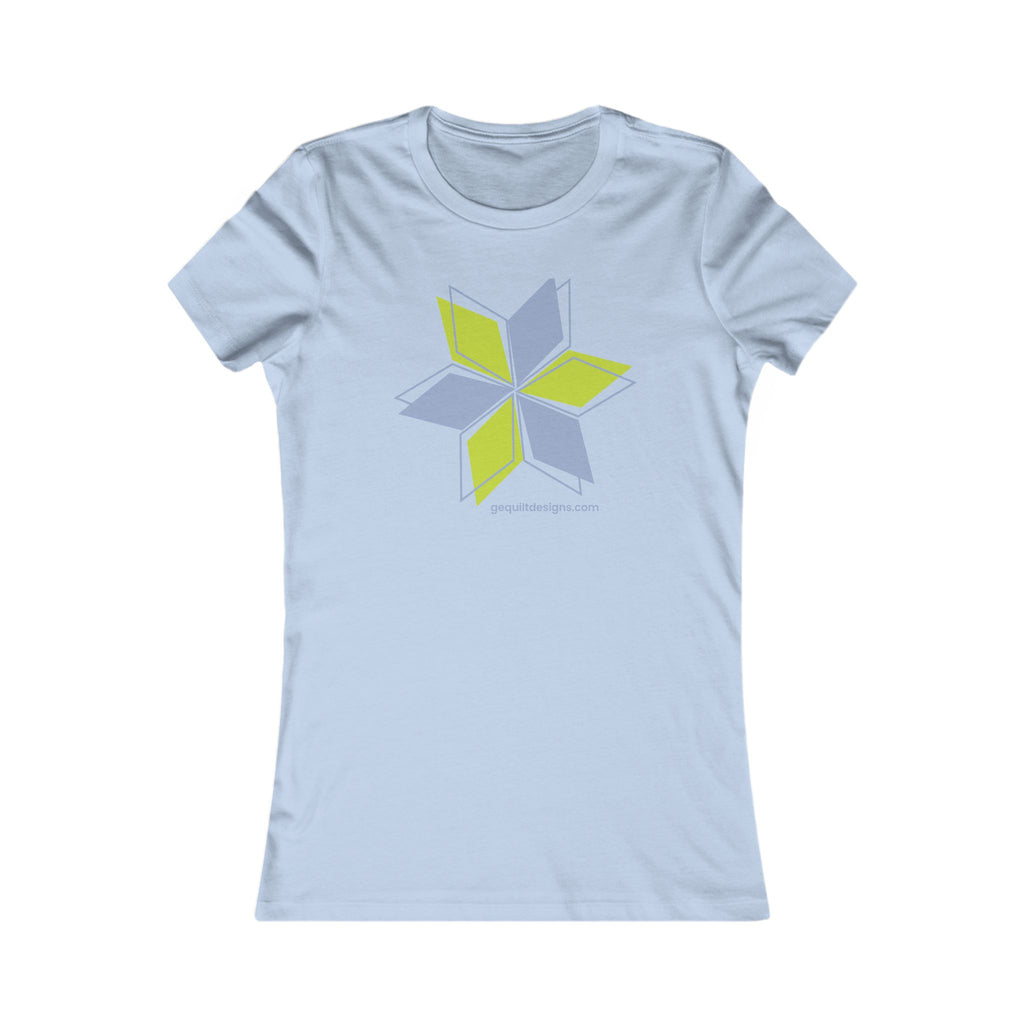 GE Designs Star Women’s Tee T-Shirt Printify Baby Blue S
