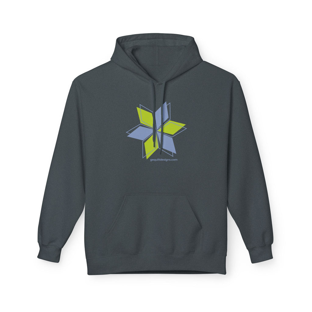 GE Designs Star Hoodie Hoodie Printify S Dark Heather