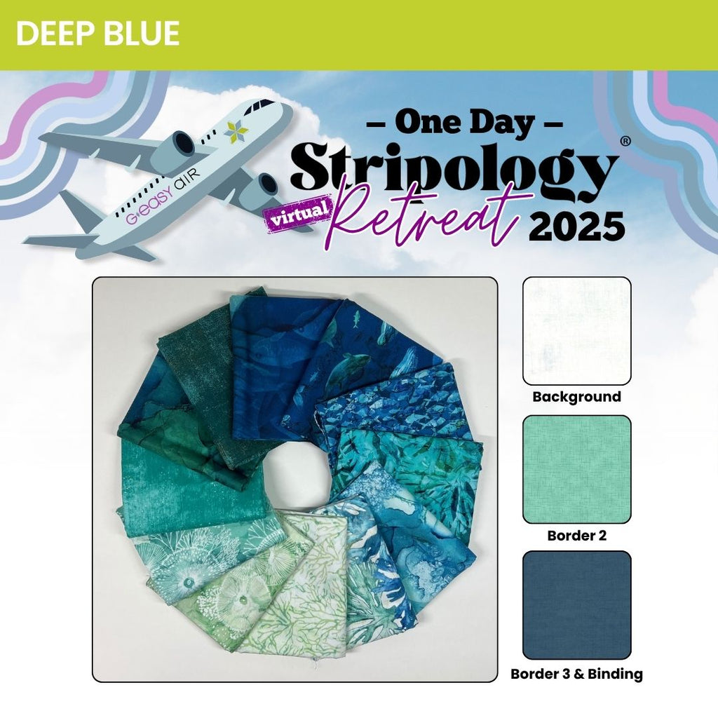 Stripology One Day Retreat Box (Add-On) Session 2 – October 22, 2025 Services GE Designs Deep Blue