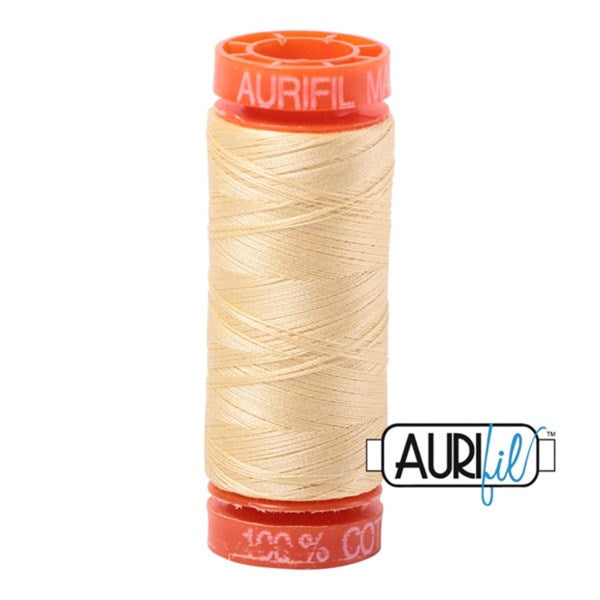 50wt Aurifil Champagne 100% Cotton Mako Thread #BMK50SP200-2105 Thread Aurifil   