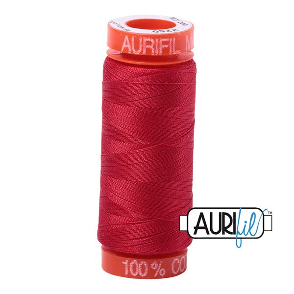 50wt Aurifil Red 100% Cotton Mako Thread #BMK50SP200-2250 Thread Aurifil   