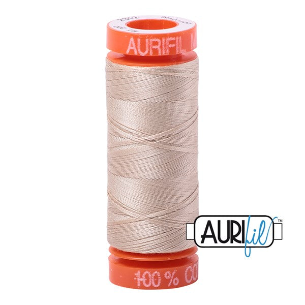 50wt Aurifil Ermine 100% Cotton Mako Thread #BMK50SP200-2312 Thread Aurifil   