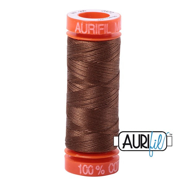 50wt Aurifil Dark Antique Gold 100% Cotton Mako Thread #BMK50SP200-2372 Thread Aurifil   