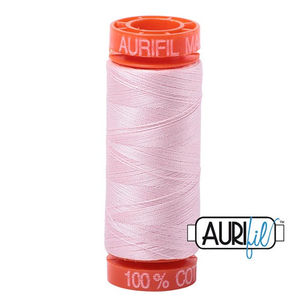 50wt Aurifil Pale Pink 100% Cotton Mako Thread #BMK50SP200-2410 Thread Aurifil   