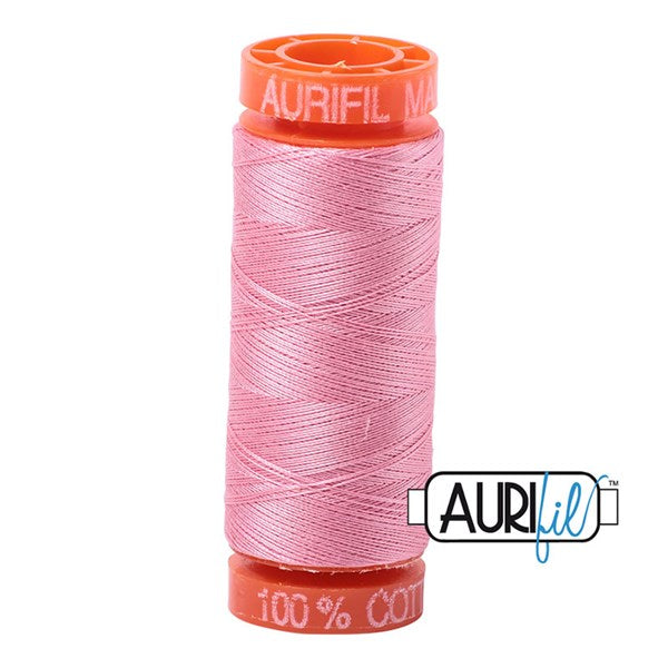 50wt Aurifil Bright Pink 100% Cotton Mako Thread #BMK50SP200-2425 Thread Aurifil   