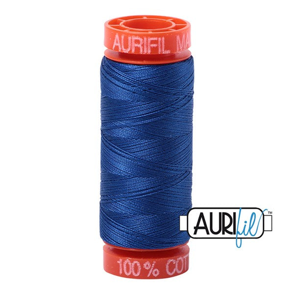 50wt Aurifil Medium Blue 100% Cotton Mako Thread #BMK50SP200-2735 Thread Aurifil   