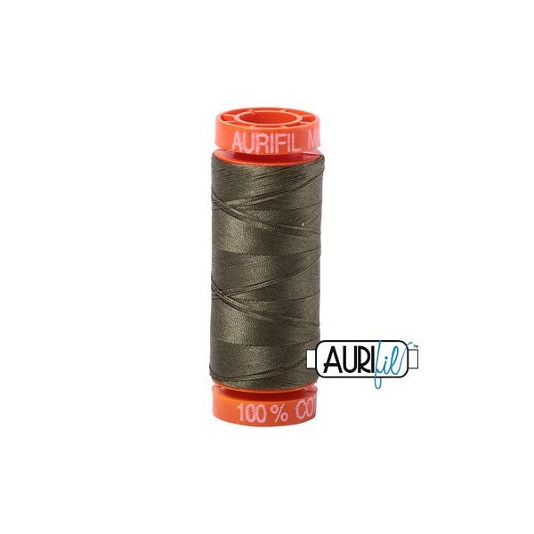 50wt Aurifil Army Green 100% Cotton Mako Thread #BMK50SP200-2905 Thread Aurifil   