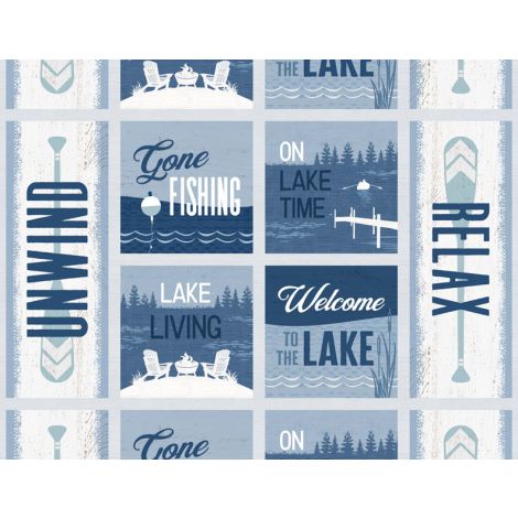 Lake Retreat Multi Panel 3057 59032 414 Fabrics Wilmington