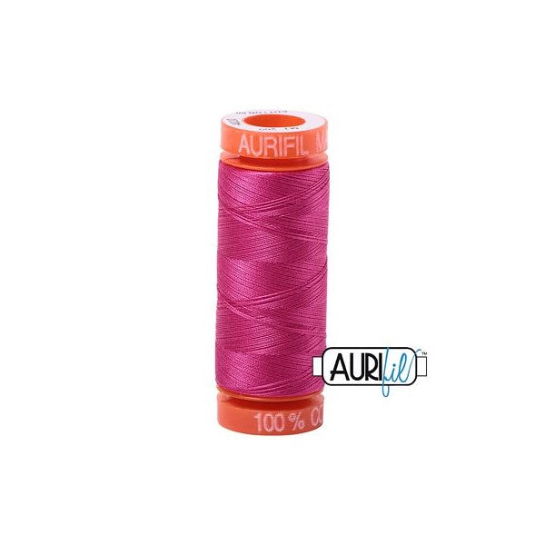 50wt Aurifil Fuchsia 100% Cotton Mako Thread #BMK50SP200-4020 Thread Aurifil   