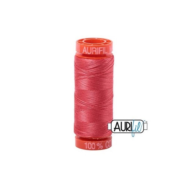 50wt Aurifil Medium Red 100% Cotton Mako Thread #BMK50SP200-5002 Thread Aurifil   