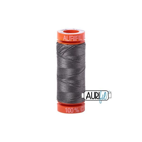 50wt Aurifil Grey Smoke 100% Cotton Mako Thread #BMK50SP200-5004 Thread Aurifil   