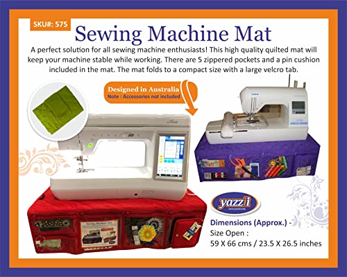 Sewing Machine Mat Aqua CA575A Storage & Bags Yazzii