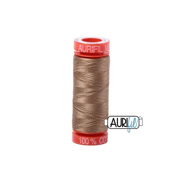 50wt Aurifil Toast 100% Cotton Mako Thread #BMK50SP200-6010 Thread Aurifil   