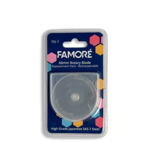 Famore 60mm Rotary Blade Replacement Pack - 2pc #460SK-2PK Tool Checker