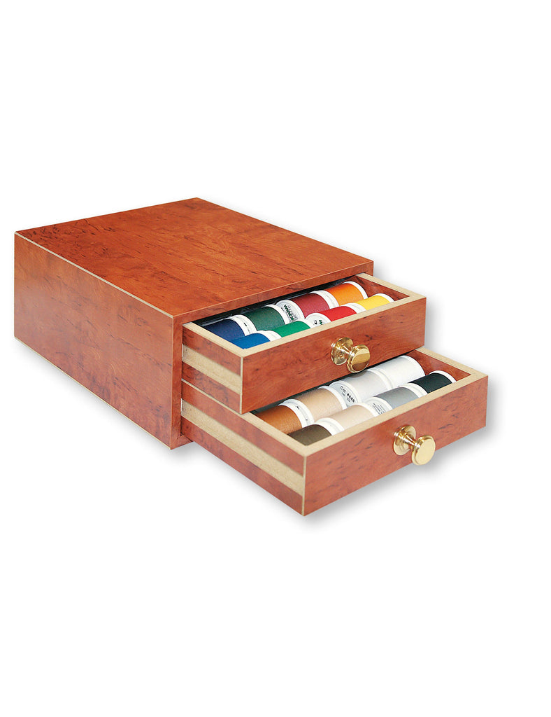 Aerofil 120 - Mini 2 Drawer Treasure Chest, 440-yard (400m) spools, 48 Colors Thread Assortment Boxes Madeira Quilting Thread