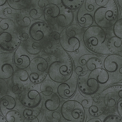 Kanvas Studio Swirling Splendor Charcoal Gray 108" Wide Backing Fabric - 9705W-98- 1 YARD Fabrics Kanvas