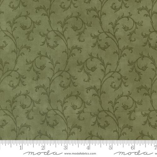 A Christmas Carol Swirl Holly 44357-15 Fabrics Moda Fabrics   