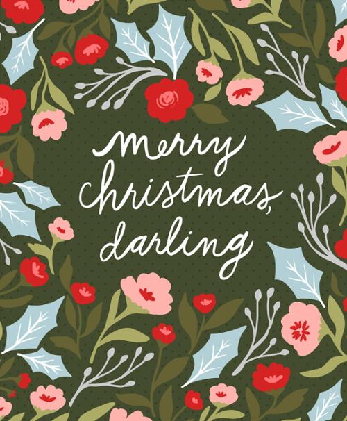 Berry and Pine - Merry Christmas, Darling Panel 5247-11P Fabrics Moda Fabrics