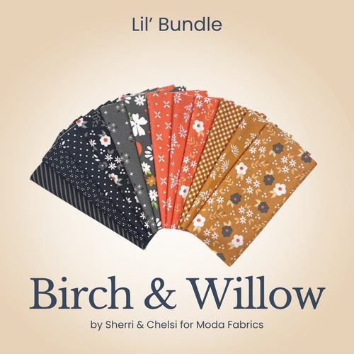 Birch & Willow Lil' Bundle, multicolor quilting fabric by Moda Fabrics