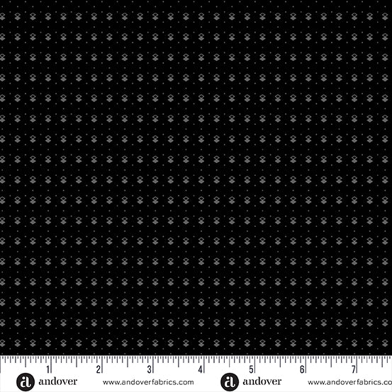 Black Floating Squares CS-930-K Fabrics Andover