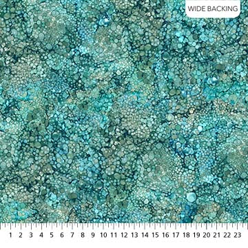 Bliss Tranquility Teal B23887-61 - 108" Wide 1 YARD Fabrics Northcott