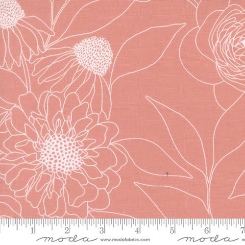 Botany Etched Camellia 108029-15 - 108" Wide 3 YARD Fabrics Moda Fabrics