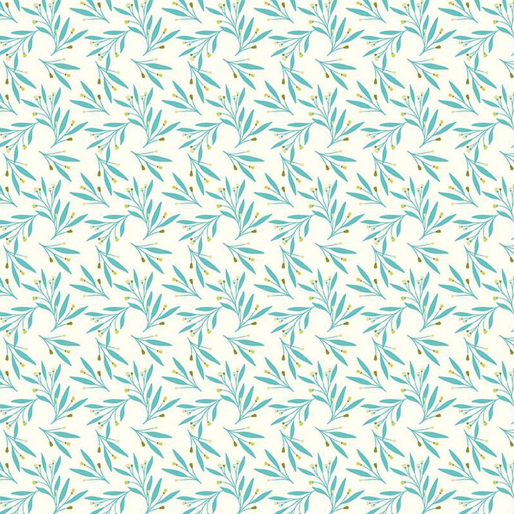 Feed My Soul Leaves Cream C14554 - 3 YARD Fabrics Riley Blake   