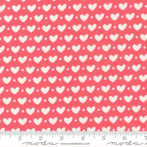 Sincerely Yours Candy Hearts Flamingo 37610-16 W68 Fabrics Moda Fabrics