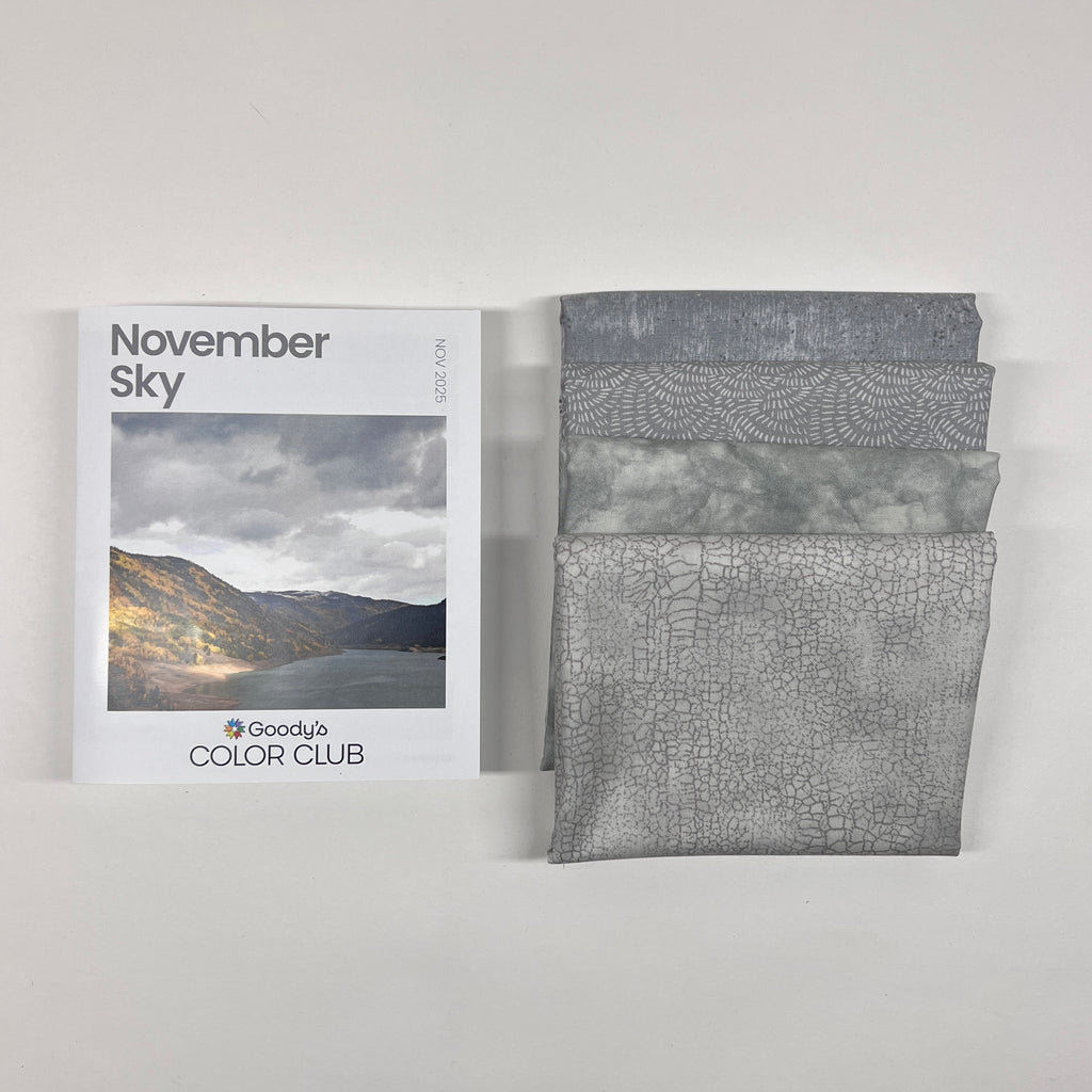 Goody's Color Club - November '25 November Sky FAT QUARTERS Fabrics GE Designs