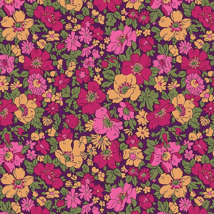 Liberty Fabrics Cosmos Park Floral - 108" Wide Backing Fabric - 1 YARD Fabrics Liberty