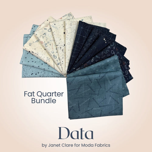 Data Fat Quarter Bundle, multicolor quilting fabric by Moda Fabrics