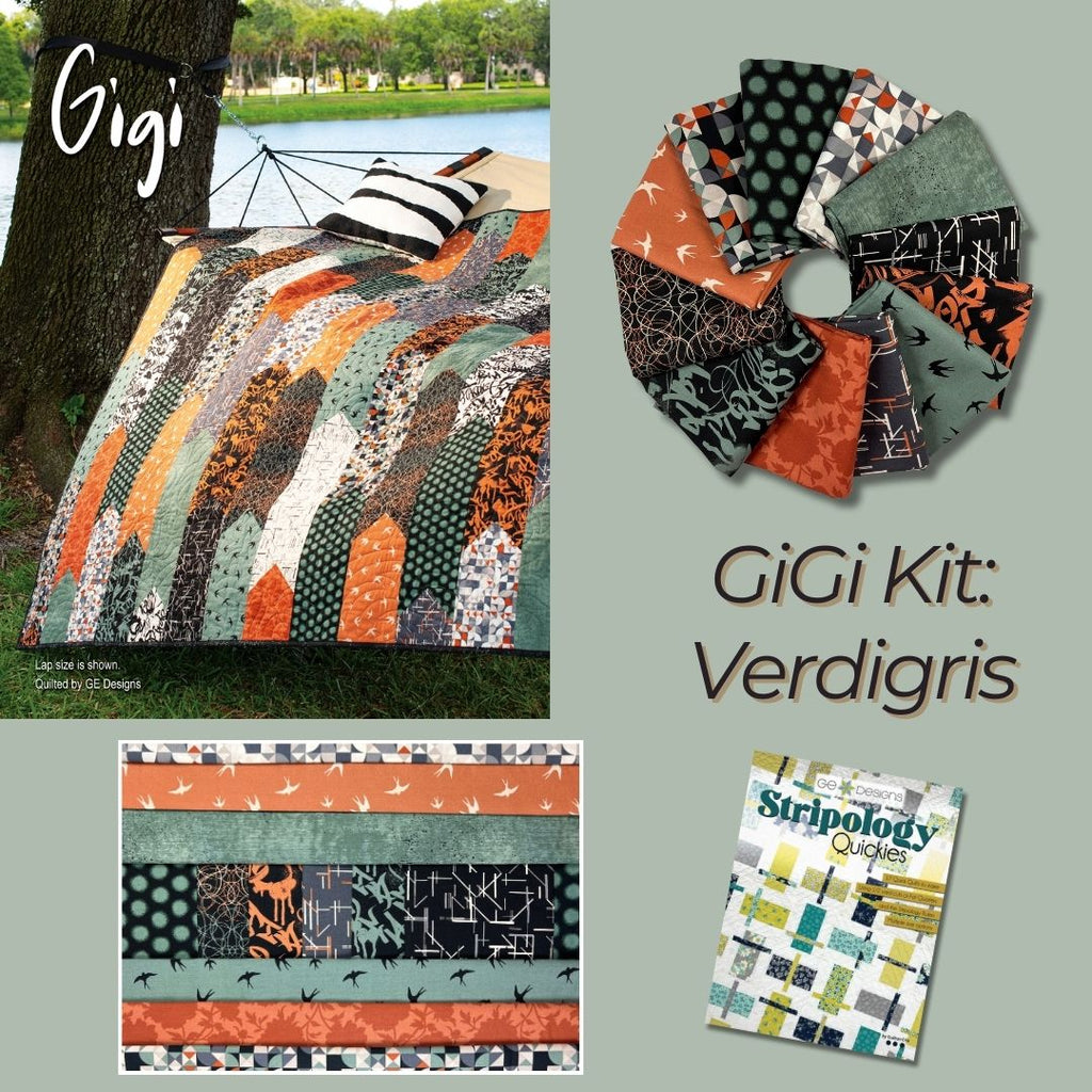 Gigi- Verdigris Kit Fabrics Andover   