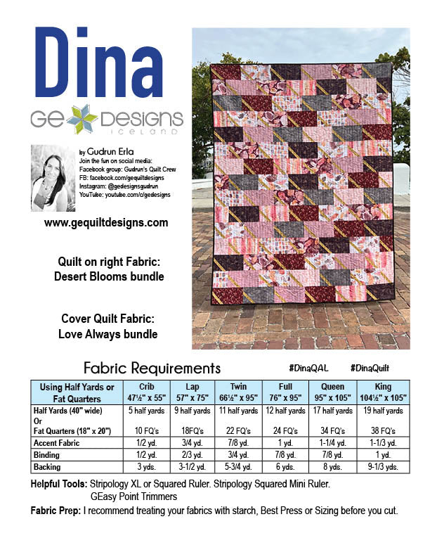 Dina - PDF Pattern and Video Class Pattern GE Designs   