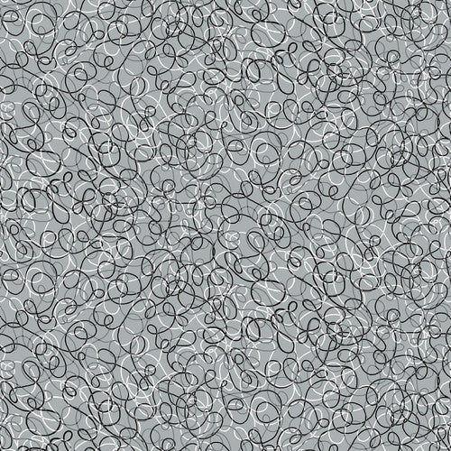 Henry Glass Du Jour Gray 108" Wide Backing Fabric - 1476-90 - 3 YARD Fabrics Henry Glass