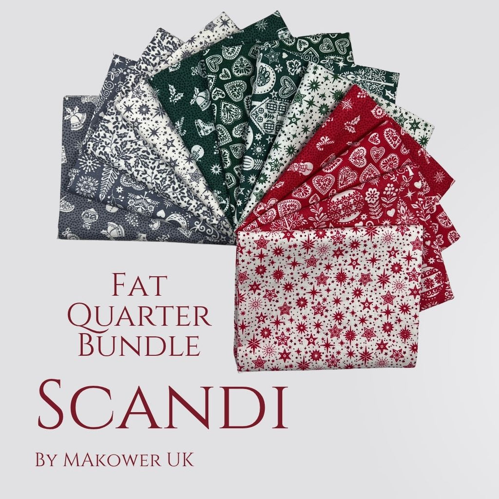 Scandi Fat Quarter Bundle Fabrics Makower UK