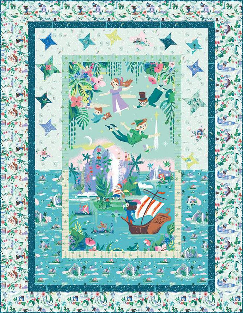 Forever Neverland Panel Quilt   - Fabric Kit Fabrics Riley Blake   