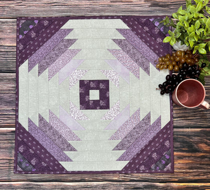 Fresh Cut Table topper, a finished Quilt As You Go project