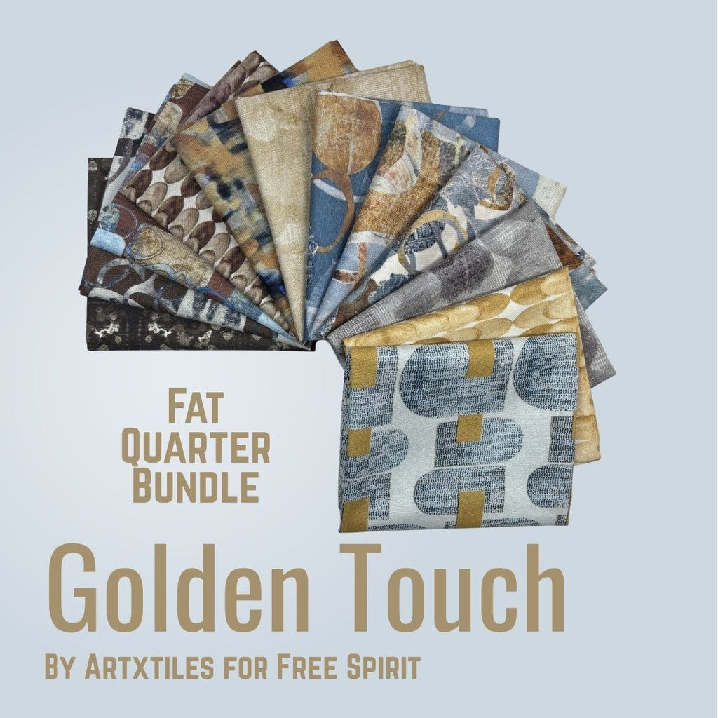 Golden Touch Fat Quarter Bundle Fabrics Free Spirit