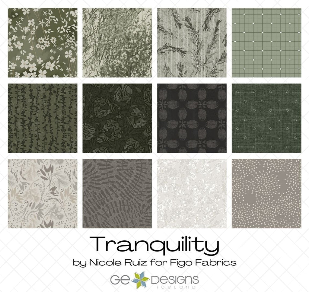 Tranquility Half Yard Bundle PRE-ORDER Fabrics Figo