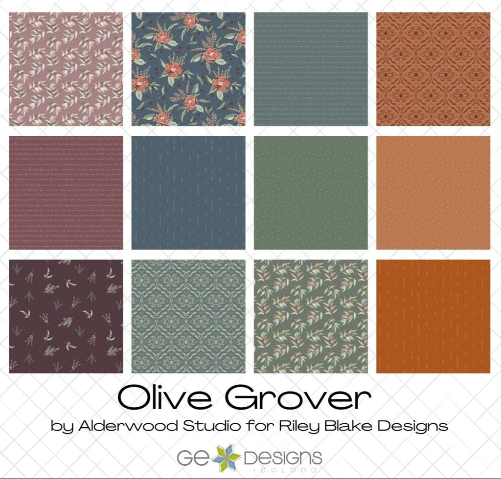 Olive Grove Half Yard Bundle PRE-ORDER Fabrics Riley Blake