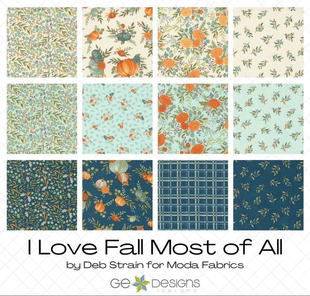 I Love Fall Most of All Half Yard Bundle PRE-ORDER Fabrics Moda Fabrics