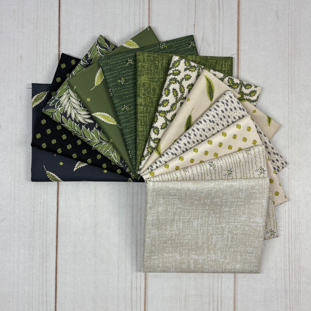 Green Leaves Fat Quarter Bundle Fabrics Andover