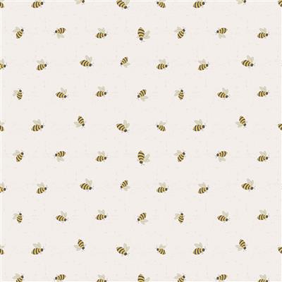 Happy Day Farm Bees Light Khaki Y3564-11 Fabrics Clothworks