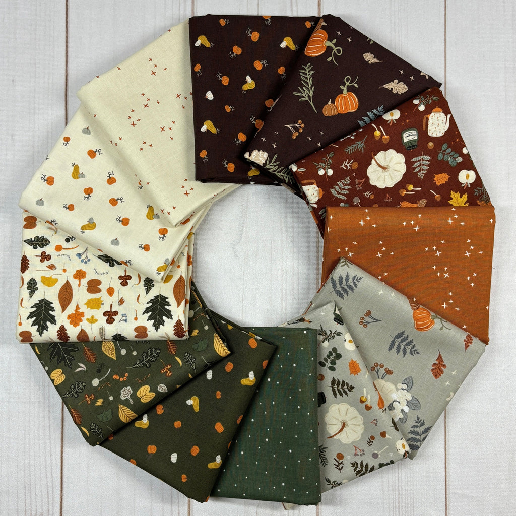 Pumpkin and Spice Stash Builder Bundle Fabrics Riley Blake   