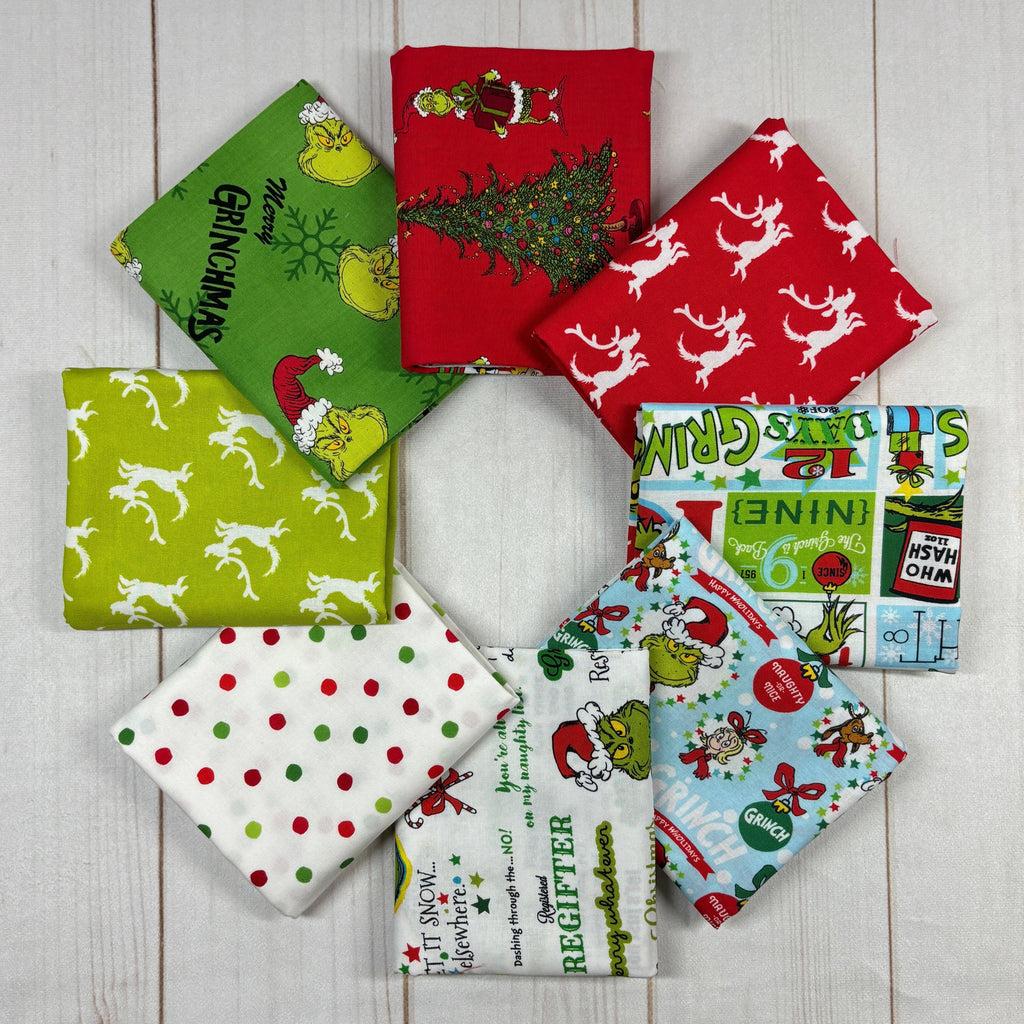 How The Grinch Stole Christmas Half Yard Bundle Fabrics Robert kaufman