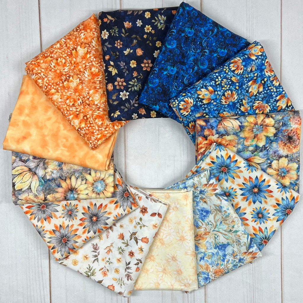 Midnight Blooms Half Yard Bundle Fabrics QT Fabrics   