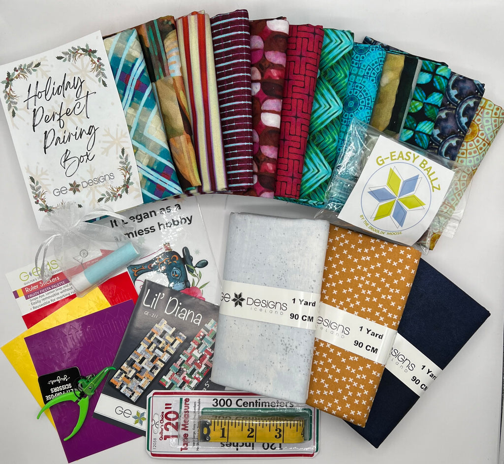 Contemporary Perfect Pairing Gift Box Fabrics GE Designs   