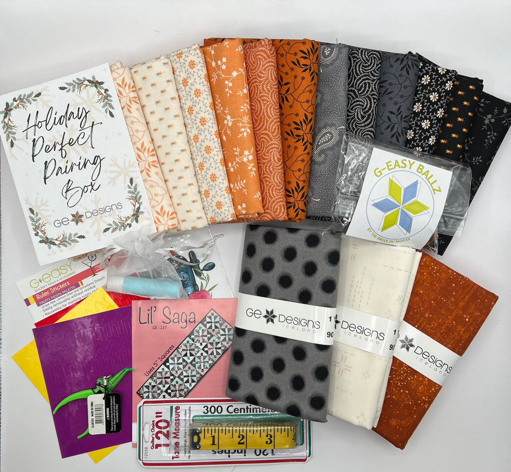 Pumpkin Year Round Perfect Pairing Gift Box Fabrics GE Designs   